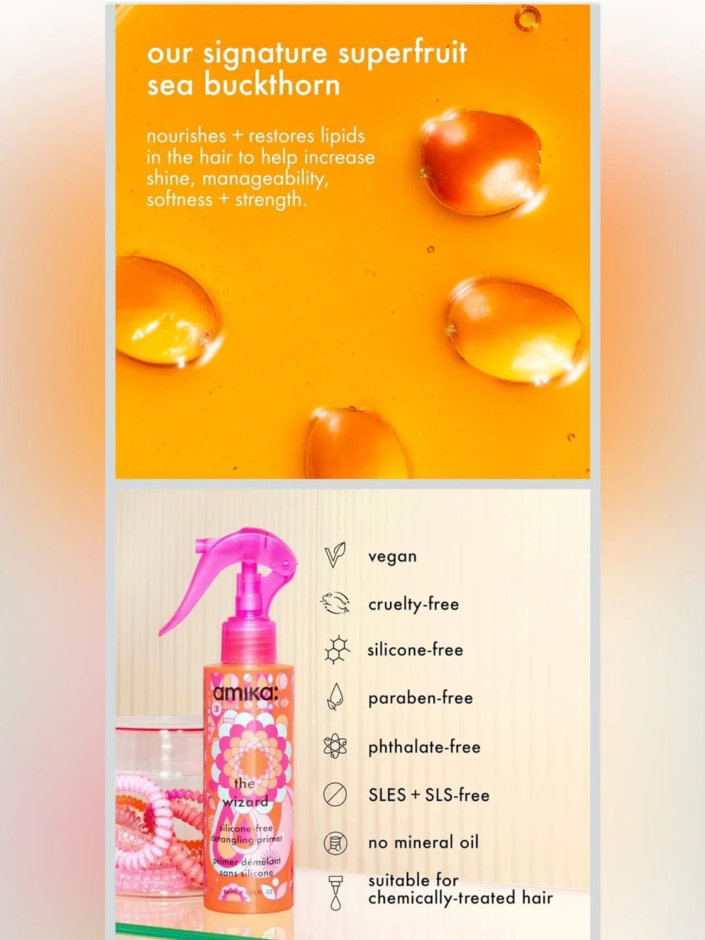 Amika Detangling Primer Spray — 2 fl oz